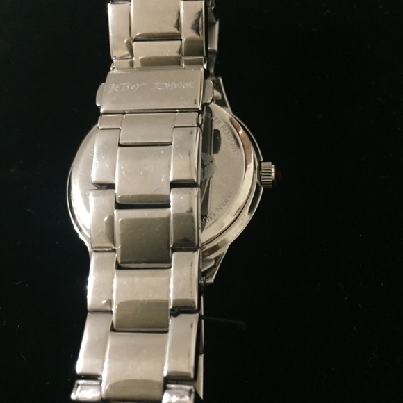BETSY JOHNSON MOTHER OF PEARL CRYSTAL ANGEL WATCH - Picture 4 of 4